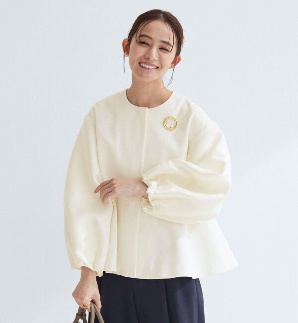 UNITED ARROWS green label relaxing「［size SHORTあり］fleurie(フルリー) フォルム ジャケット」|ノーカラージャケット|