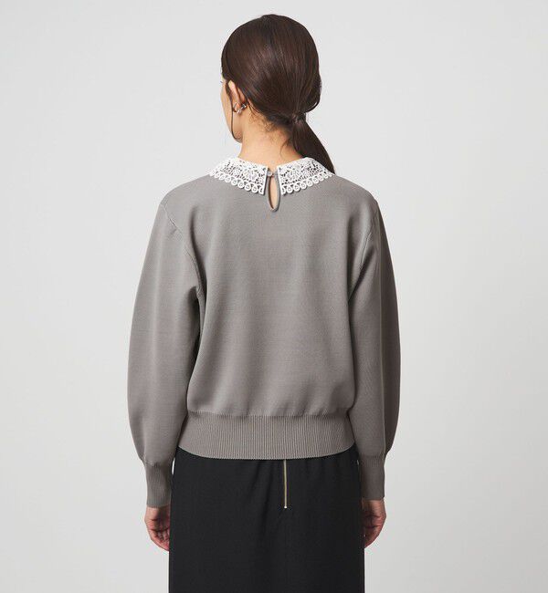 UNITED ARROWS green label relaxing「【WEB限定】エリレース 2WAY ニット プルオーバー ウォッシャブル」|ニット・セーター|