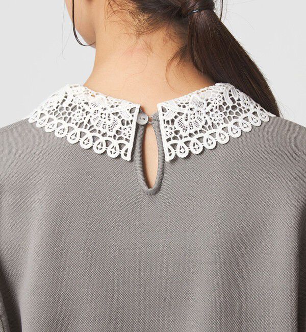 UNITED ARROWS green label relaxing「【WEB限定】エリレース 2WAY ニット プルオーバー ウォッシャブル」|ニット・セーター|