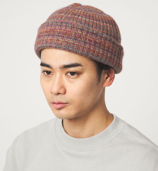 UNITED ARROWS green label relaxing「GLR ミックス ビーニー ニットキャップ」|ニット帽|MD.BROWN