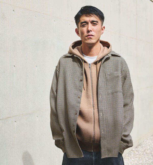 UNITED ARROWS green label relaxing「ウールミックス ジップ パーカー フーディ」|パーカー|