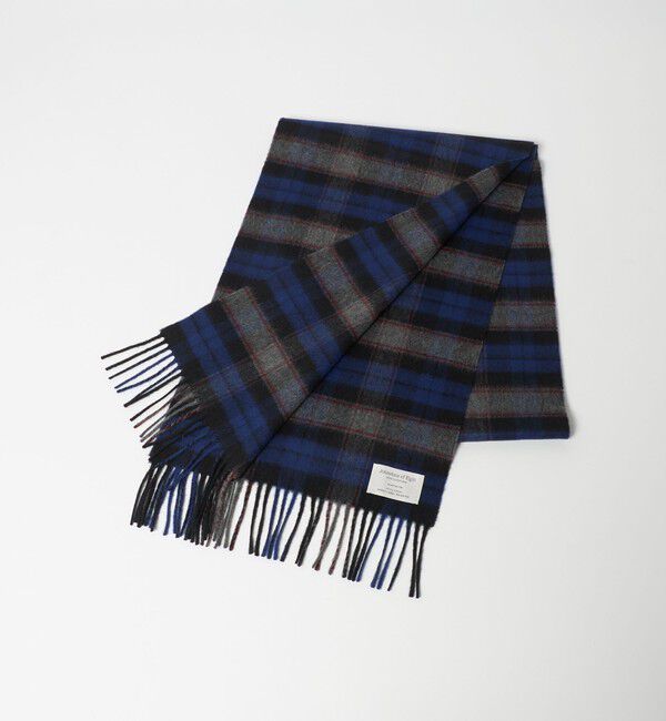 UNITED ARROWS green label relaxing「【別注】＜Johnstons of Elgin＞GLR ウールカシミヤ マフラー」|マフラー|MD.GRAY