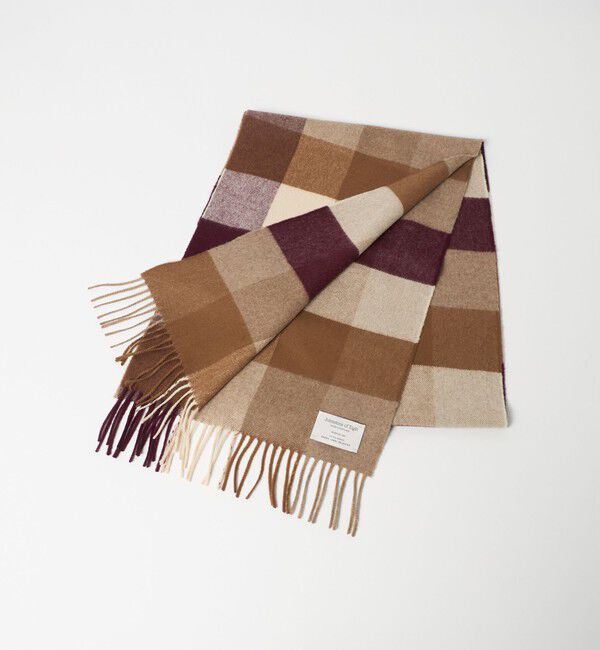 UNITED ARROWS green label relaxing「【別注】＜Johnstons of Elgin＞GLR ウールカシミヤ マフラー」|マフラー|BEIGE