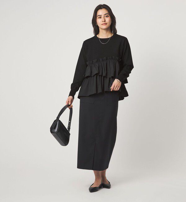 UNITED ARROWS green label relaxing「ティアード ドッキング プルオーバー ニット 2」|ニット・セーター|