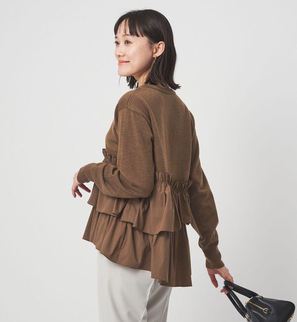 UNITED ARROWS green label relaxing「ティアード ドッキング プルオーバー ニット 2」|ニット・セーター|