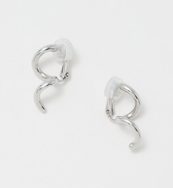 UNITED ARROWS green label relaxing「カーリーライン イヤリング」|イヤリング|SILVER