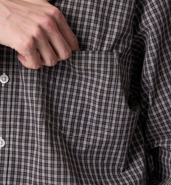 STEVEN ALAN「＜Steven Alan＞ スモーキー チェック リバースシーム シャツ LOOSE」|シャツ・ブラウス|