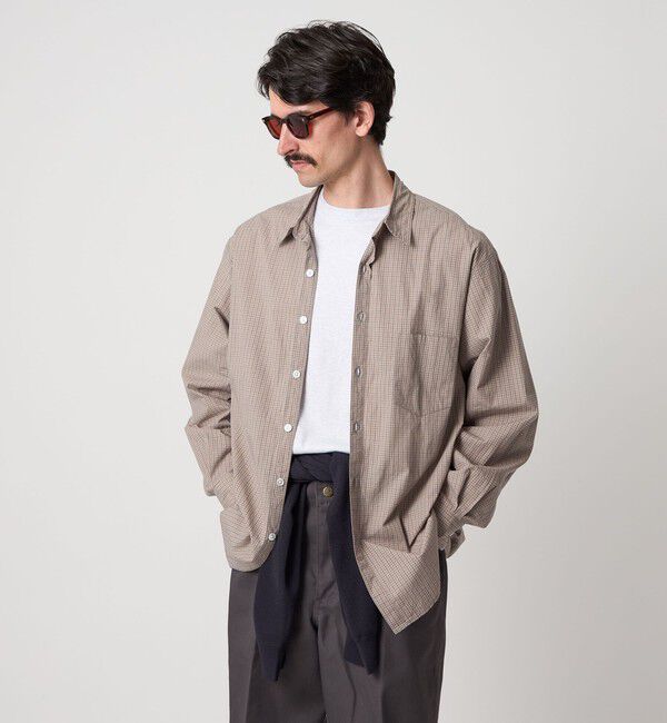 STEVEN ALAN「＜Steven Alan＞ スモーキー チェック リバースシーム シャツ LOOSE」|シャツ・ブラウス|