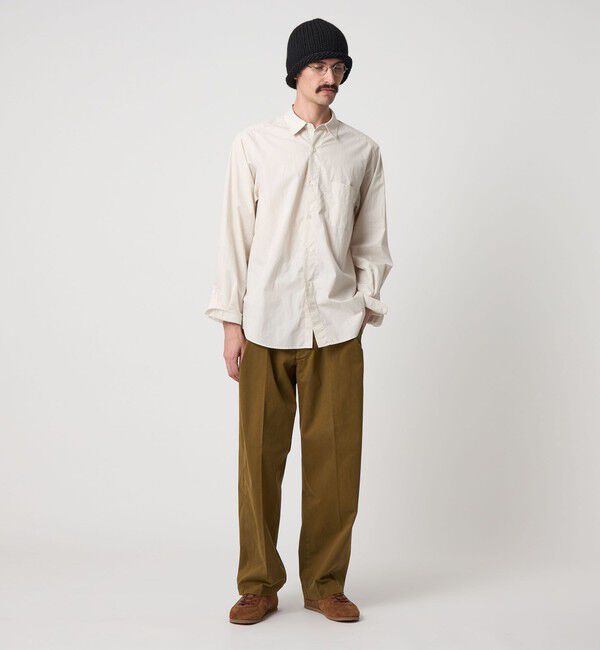 STEVEN ALAN「＜Steven Alan＞ 60 コンパクトヤーン ストライプ レギュラーカラー シャツ NARROW」|シャツ・ブラウス|