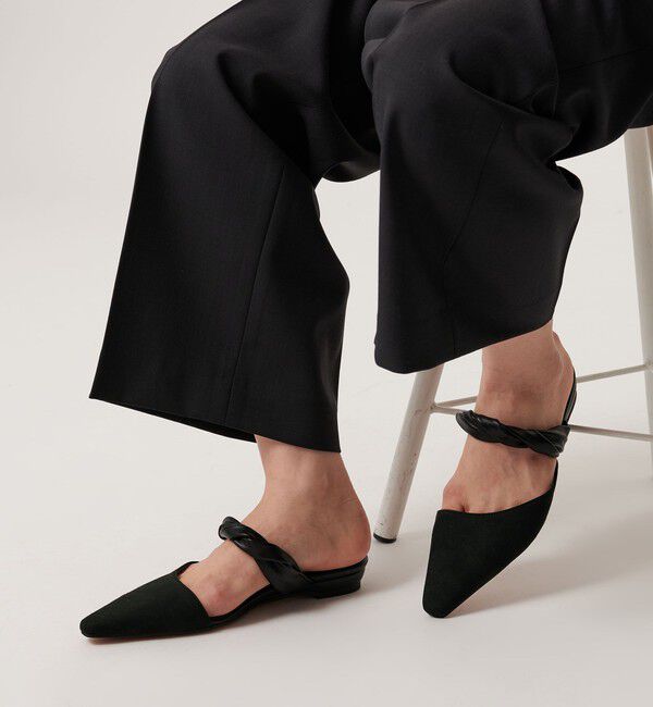 BEAUTY&YOUTH UNITED ARROWS「スエードライク ツイスト ストラップ ミュール」|サンダル|