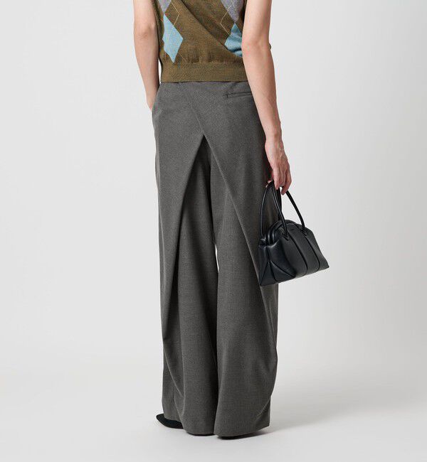 BEAUTY&YOUTH UNITED ARROWS「バックラップ タックワイドパンツ -ウォッシャブル-」|スラックス|