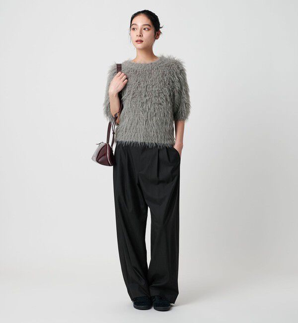 BEAUTY&YOUTH UNITED ARROWS「バックラップ タックワイドパンツ -ウォッシャブル-」|スラックス|