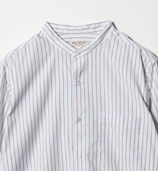 BEAUTY&YOUTH UNITED ARROWS「70/2 ブロード バンドカラー  シャツ REGULAR型」|シャツ・ブラウス|