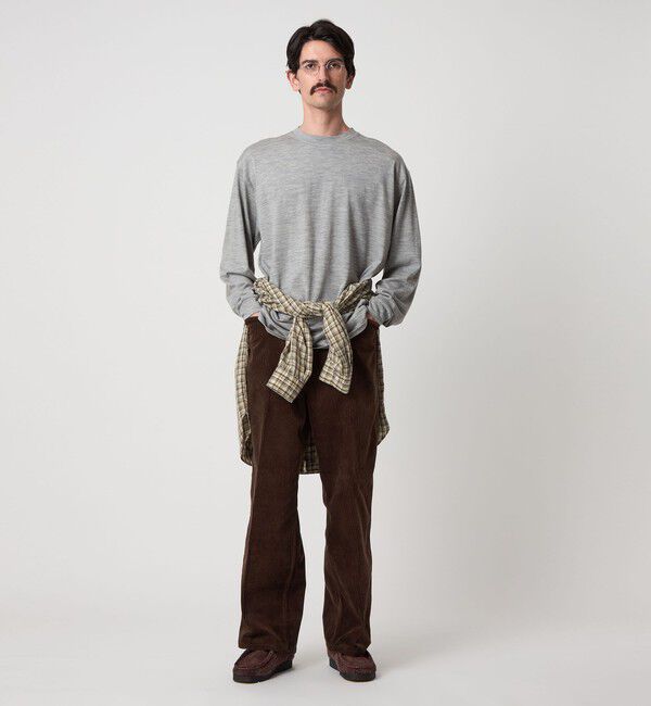 STEVEN ALAN「＜Steven Alan＞ メリノウール クルーネック Tシャツ LOOSE」|Tシャツ・カットソー|