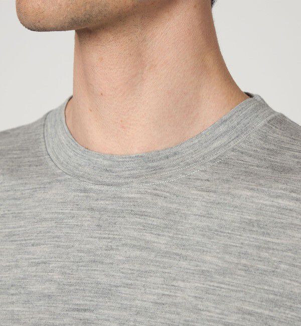 STEVEN ALAN「＜Steven Alan＞ メリノウール クルーネック Tシャツ LOOSE」|Tシャツ・カットソー|
