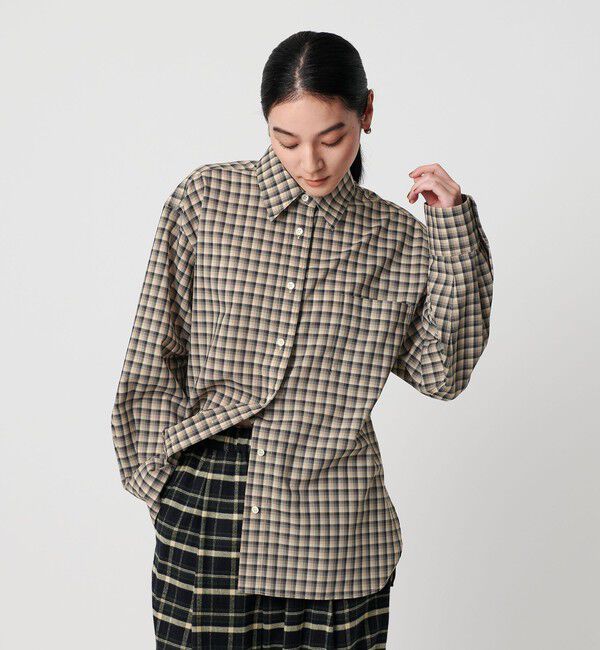 BEAUTY&YOUTH UNITED ARROWS「ポリエステルウール ローンチェックシャツ」|シャツ・ブラウス|