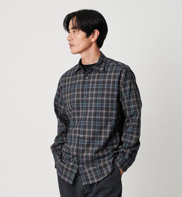 BEAUTY&YOUTH UNITED ARROWS「尾州 TW チェック レギュラーシャツ  FORM TAPERD型 ウォッシャブル MADE IN JAPAN」|シャツ・ブラウス|