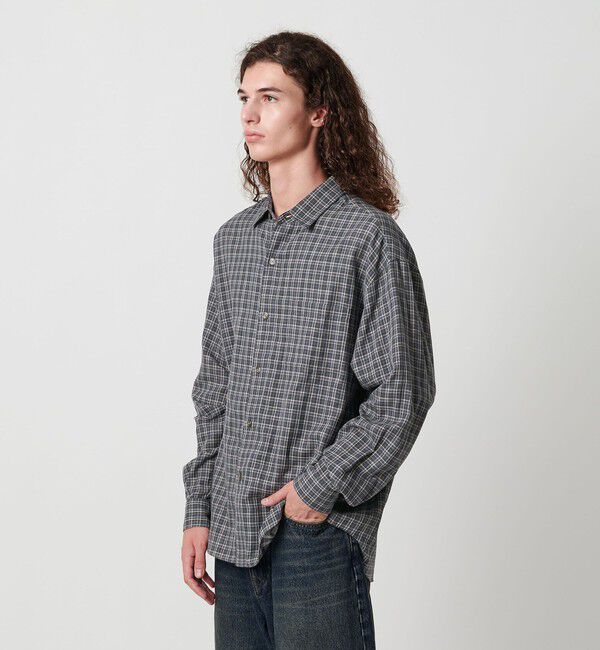 MONKEY TIME「ダブルガーゼ チェック シャツ」|シャツ・ブラウス|