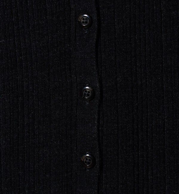 BEAUTY&YOUTH UNITED ARROWS「ポリエステルブレンド メランジリブ カーディガン ウォッシャブル」|カーディガン|