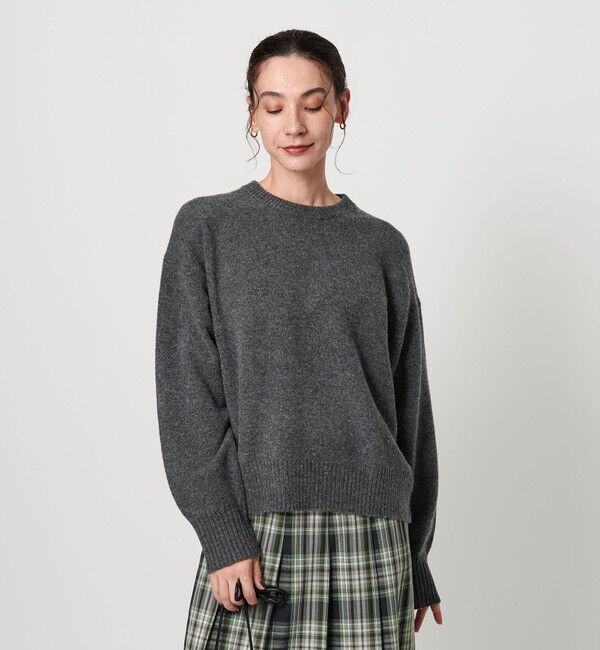 BEAUTY&YOUTH UNITED ARROWS「ウールカシミヤ アクア クルーネックニット」|ニット・セーター|