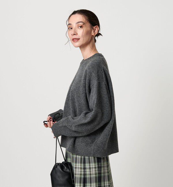 BEAUTY&YOUTH UNITED ARROWS「ウールカシミヤ アクア クルーネックニット」|ニット・セーター|