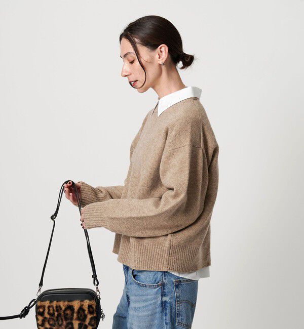 BEAUTY&YOUTH UNITED ARROWS「ウールカシミヤ アクア クルーネックニット」|ニット・セーター|