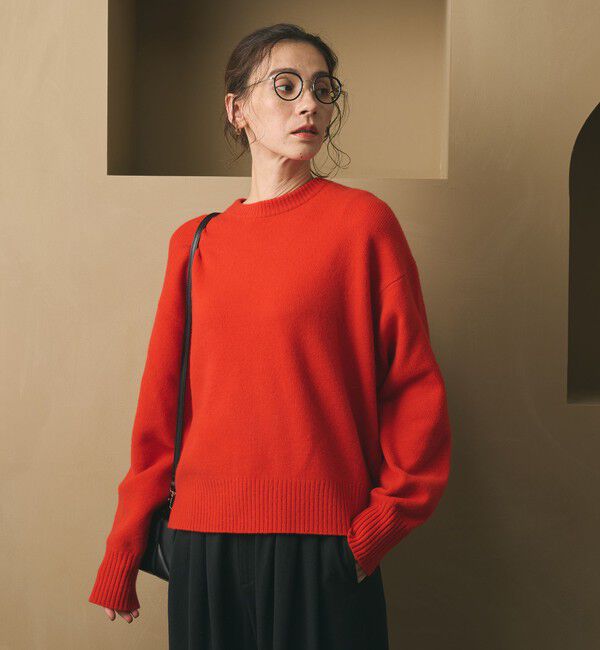 BEAUTY&YOUTH UNITED ARROWS「ウールカシミヤ アクア クルーネックニット」|ニット・セーター|