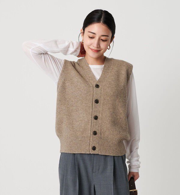 BEAUTY&YOUTH UNITED ARROWS「ウールカシミヤブレンド アクア ニットベスト」|ベスト・ジレ|