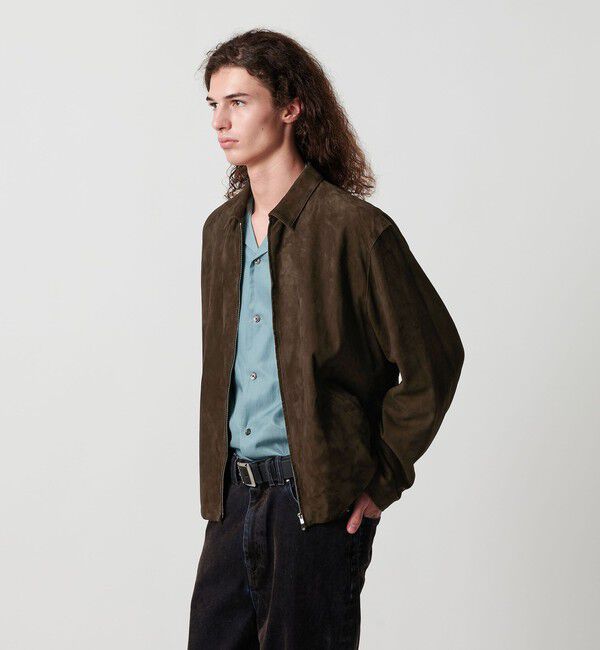 MONKEY TIME「スエード クロップド ジップ ジャケット」|その他|