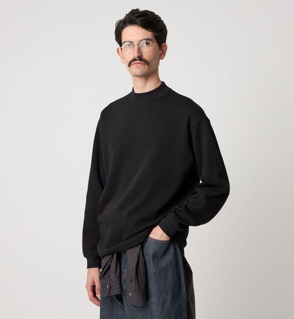 STEVEN ALAN「＜Steven Alan＞ ダブルフェイス モックネック カットソー BOLD」|Tシャツ・カットソー|