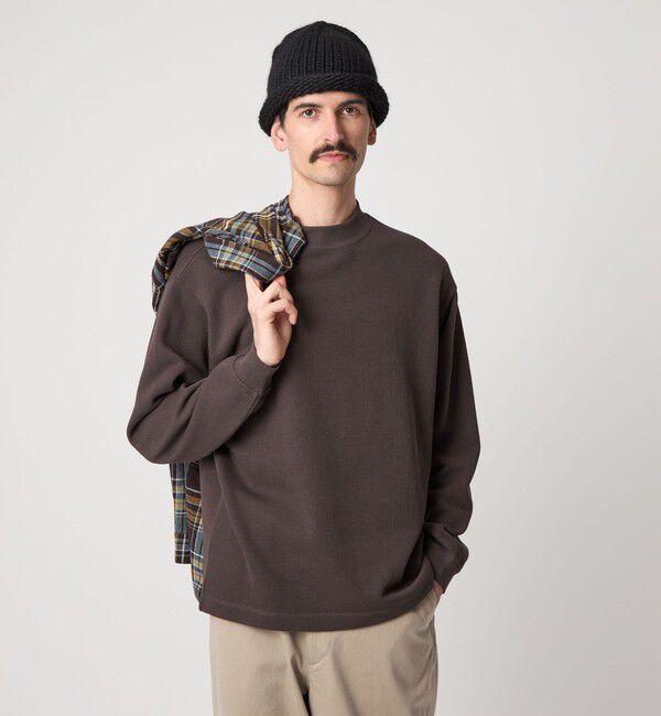 STEVEN ALAN「＜Steven Alan＞ ダブルフェイス モックネック カットソー BOLD」|Tシャツ・カットソー|MOCA