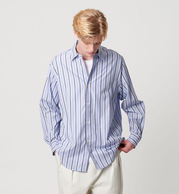 BEAUTY&YOUTH UNITED ARROWS「ネオ ピッチ ストライプ レギュラー シャツ FORM型」|シャツ・ブラウス|LILAC