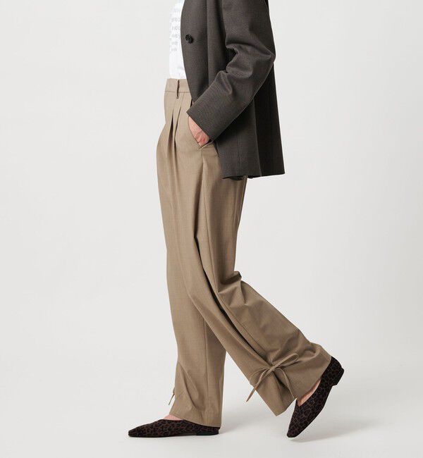 BEAUTY&YOUTH UNITED ARROWS「 へムリボン パンツ ウォッシャブル」|スラックス|