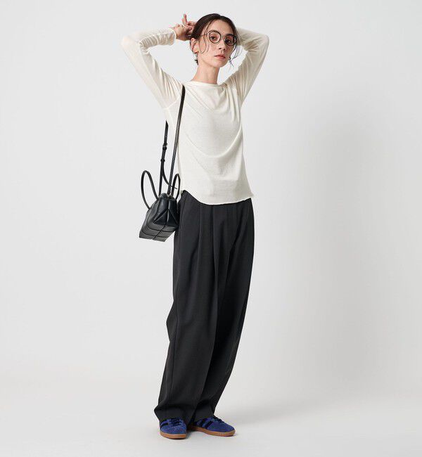 BEAUTY&YOUTH UNITED ARROWS「セルロースウールブレンド クルーネックカットソー」|Tシャツ・カットソー|