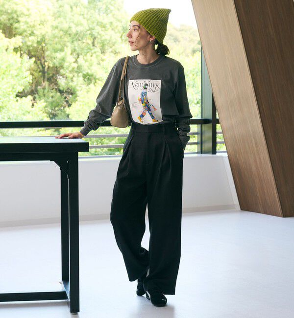 BEAUTY&YOUTH UNITED ARROWS「ツイードライク バックゴムワイドパンツ ウォッシャブル」|その他|