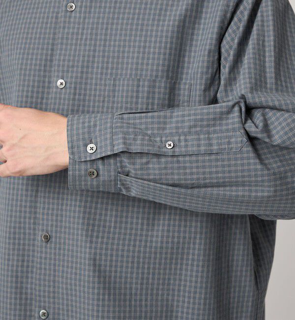 STEVEN ALAN「＜Steven Alan＞ ポプリン グラフチェック レギュラーカラー シャツ LOOSE」|シャツ・ブラウス|