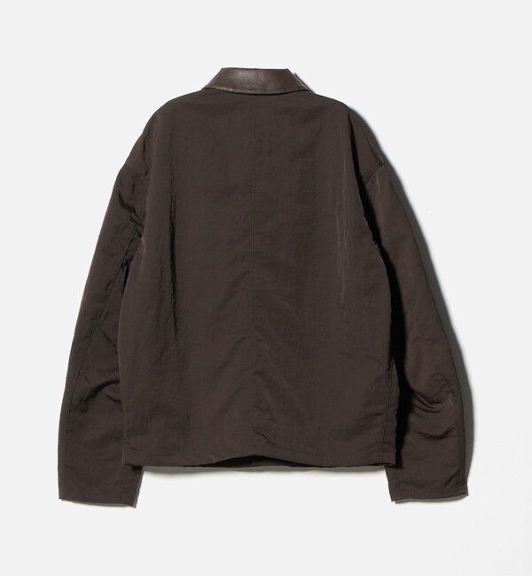 MONKEY TIME「ヴィンテージ ナイロン ツイル レザーライク カラー ジャケット」|その他|
