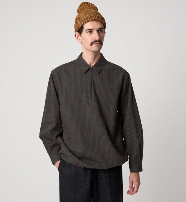 STEVEN ALAN「＜Steven Alan＞ チェック ジップ プルオーバー シャツ LOOSE」|シャツ・ブラウス|