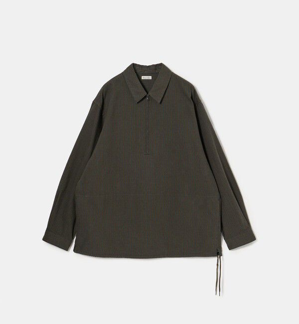 STEVEN ALAN「＜Steven Alan＞ チェック ジップ プルオーバー シャツ LOOSE」|シャツ・ブラウス|