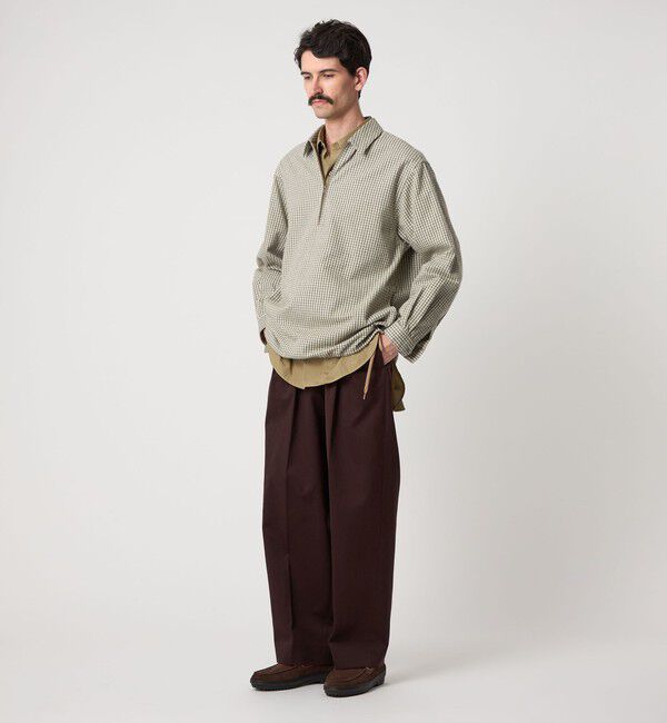 STEVEN ALAN「＜Steven Alan＞ チェック ジップ プルオーバー シャツ LOOSE」|シャツ・ブラウス|