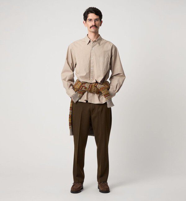 STEVEN ALAN「＜Steven Alan＞ ガーメントダイ ポプリン レギュラーカラー シャツ LOOSE」|シャツ・ブラウス|