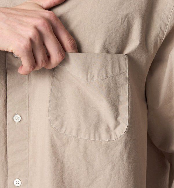 STEVEN ALAN「＜Steven Alan＞ ガーメントダイ ポプリン レギュラーカラー シャツ LOOSE」|シャツ・ブラウス|