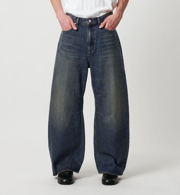 MONKEY TIME「デニム カーブ パンツ」|チノ|