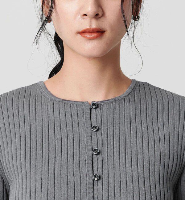 BEAUTY&YOUTH UNITED ARROWS「【WEB限定 Wardrobe DAILY MINIMAL】ペプラム2WAY リブニットプルオーバー ウォッシャブル」|ニット・セーター|