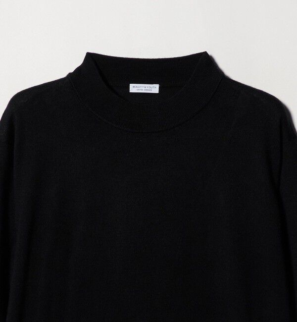 BEAUTY&YOUTH UNITED ARROWS「【WEB限定 WARDROBE SMART】マシーンウォッシャブル ウールミックス ジャケット クルーネック」|ニット・セーター|