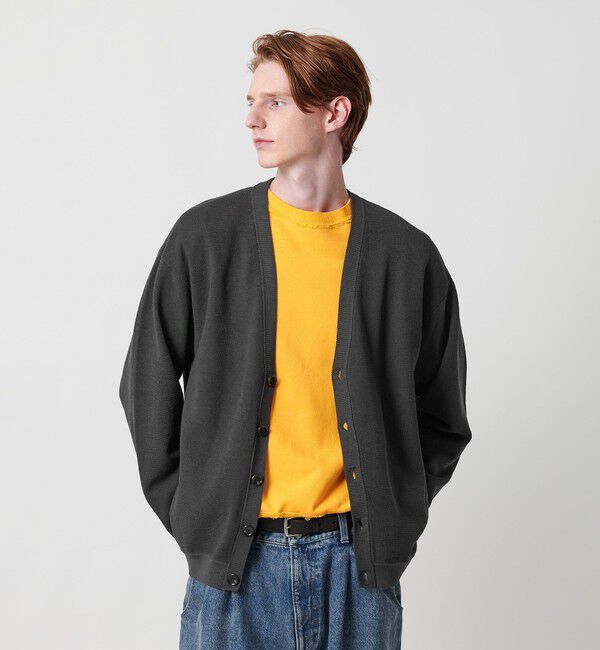 BEAUTY&YOUTH UNITED ARROWS「ドロップ ミラノ Vネック カーディガン」|カーディガン|DK.GRAY