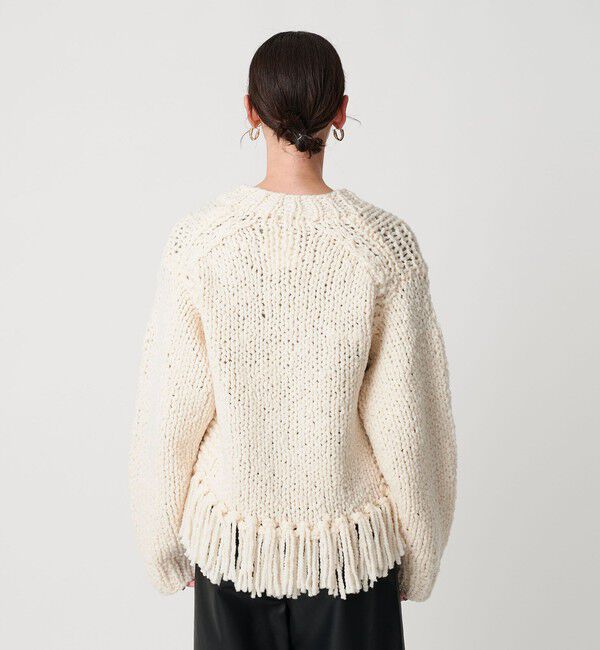 BEAUTY&YOUTH UNITED ARROWS「【別注】＜IRONING＞フリンジ ニットプルオーバー」|ニット・セーター|