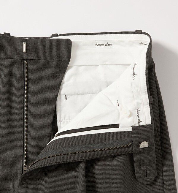 STEVEN ALAN「＜Steven Alan＞ ヴィンテージツイル インツープリーツ ドレス トラウザーズ」|スラックス|