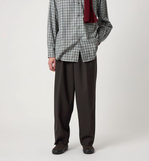 STEVEN ALAN「＜Steven Alan＞ ヴィンテージツイル インツープリーツ ドレス トラウザーズ」|スラックス|