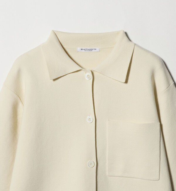 BEAUTY&YOUTH UNITED ARROWS「コットンウールブレンド ミラノリブ シャツカーディガン ウォッシャブル」|カーディガン|